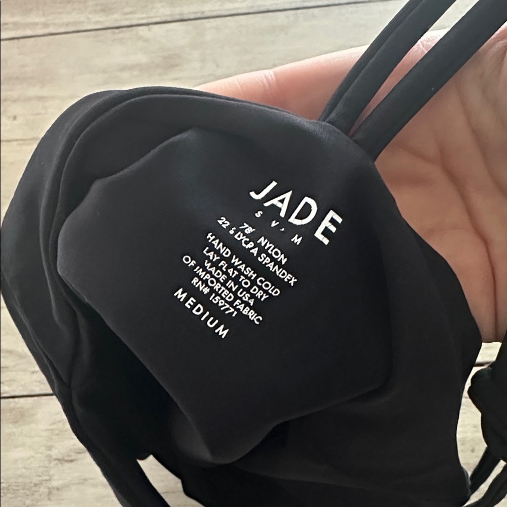 JADE SWIM All In One Piece Black Matte Size M - Picture 7 of 7